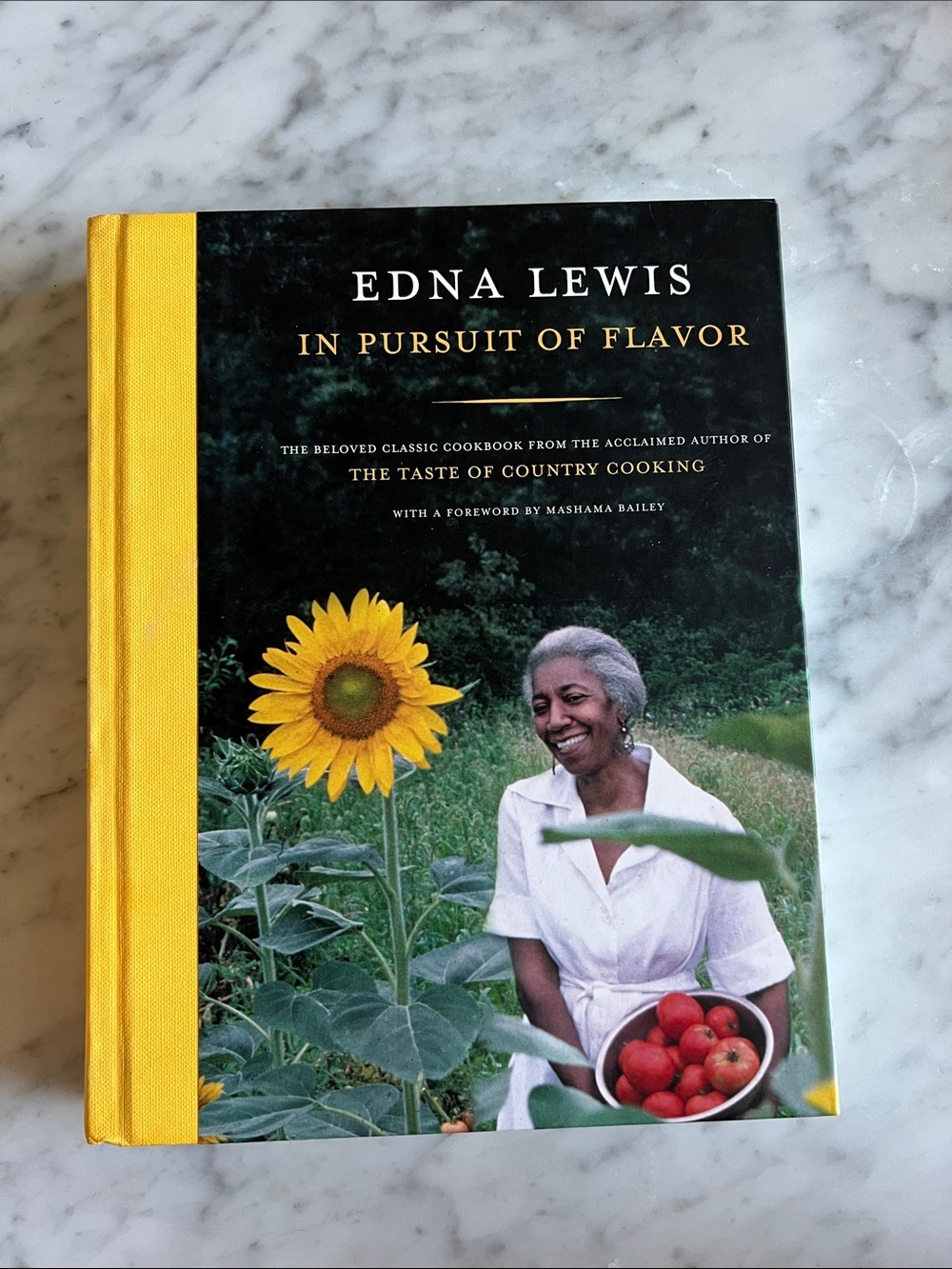 Edna Lewis "In Pursuit of Flavor" Cookbook - Yellow & Black Cover